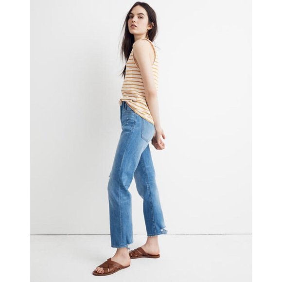 NWT Madewell Whisper Cotton V-Neck Pocket Tank M - Picture 3 of 8